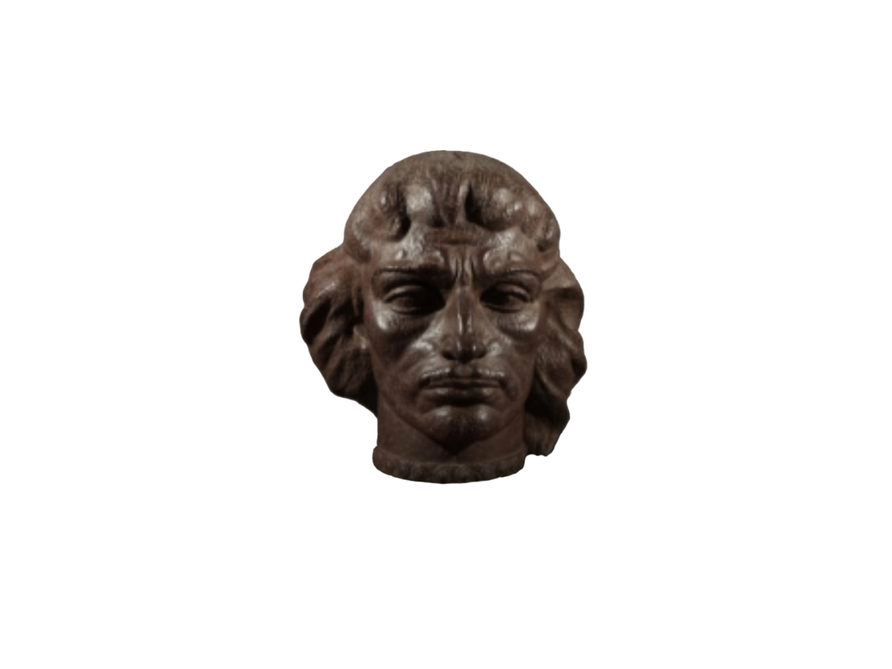 David Guramishvili. Orgsklo, sculpture of a head.
