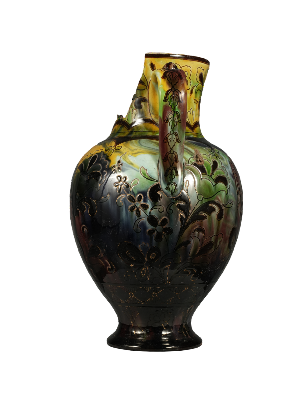 S. Kostyuk, Onishchenko, Buturlin. Flower vase. Gogol Art and Industrial School. 19th century. 44 x 40 cm.