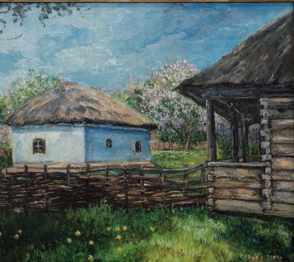 Хата меморіальної садиби музею Г.С. Сковороди в Чорнухах.  Художниця Зуб Л. М. 