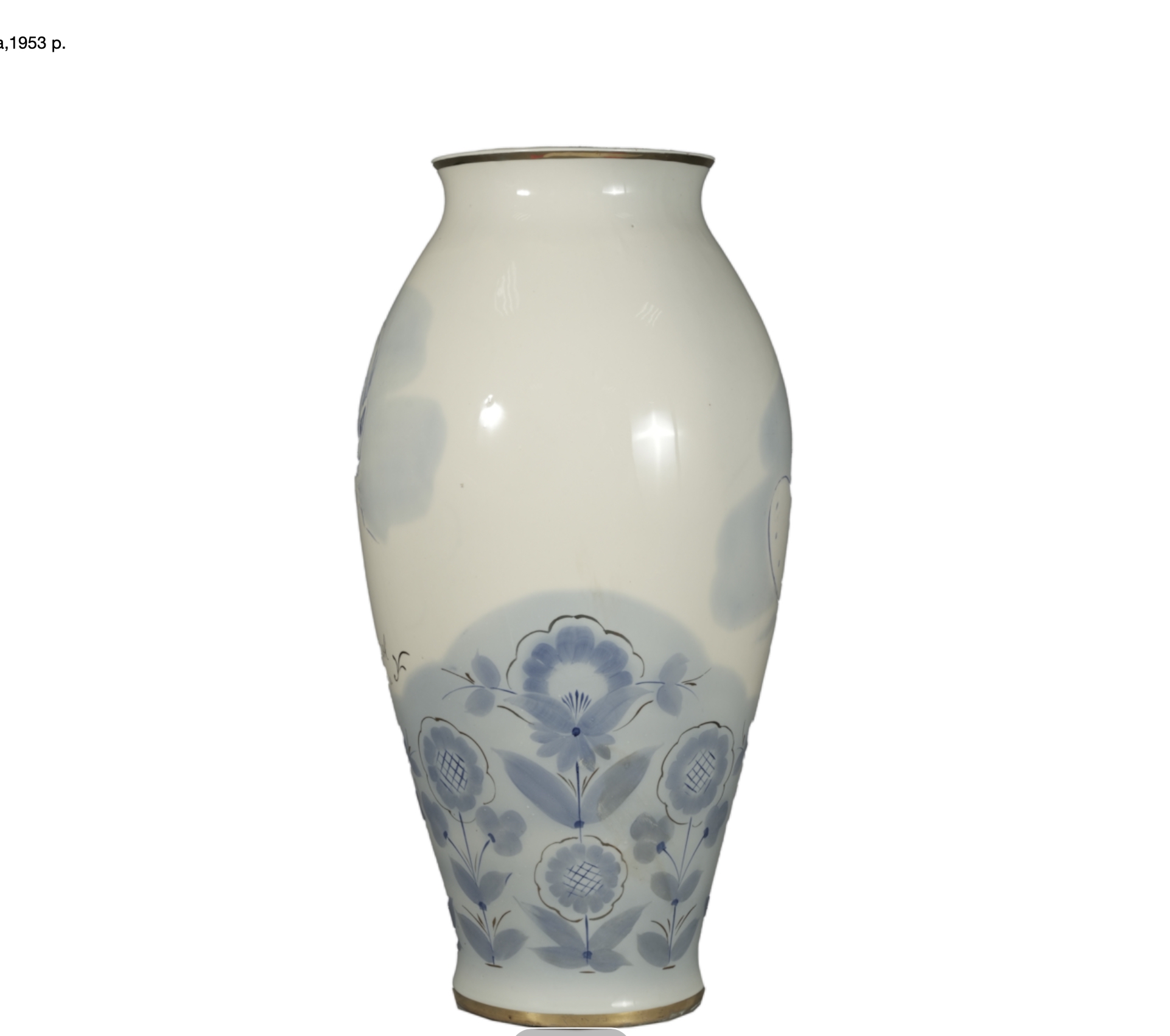 Decorative vase "Opanas Slastyon". Porcelain, 1953.