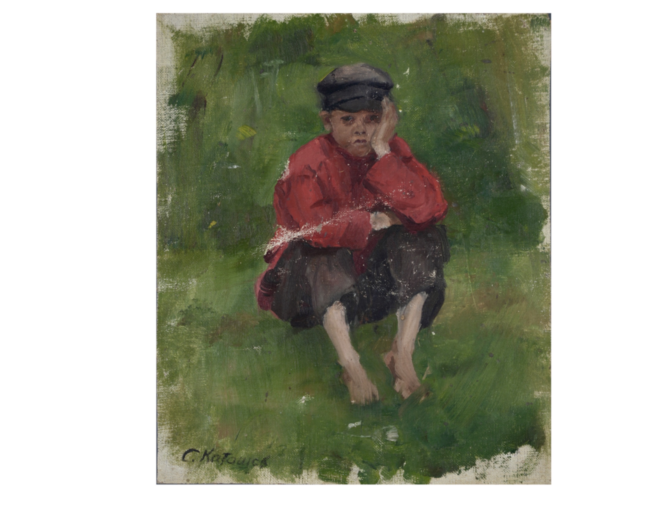 Katashov's work "Study of a Pensive Boy"